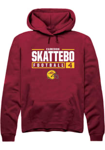 Cameron Skattebo  Rally Arizona State Sun Devils Mens Maroon NIL Stacked Box Long Sleeve Hoodie