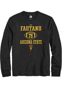 Leif Fautanu  Arizona State Sun Devils Black Rally NIL Sport Icon Long Sleeve T Shirt