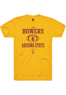 Zach Bowers  Arizona State Sun Devils Gold Rally NIL Sport Icon Short Sleeve T Shirt