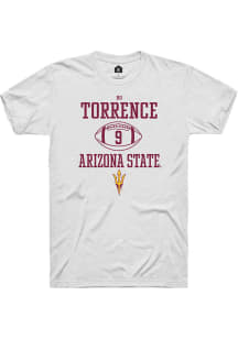 Ro Torrence  Arizona State Sun Devils White Rally NIL Sport Icon Short Sleeve T Shirt