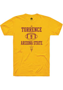 Ro Torrence  Arizona State Sun Devils Gold Rally NIL Sport Icon Short Sleeve T Shirt