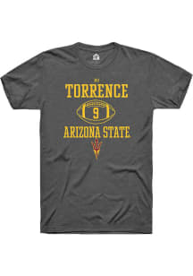 Ro Torrence  Arizona State Sun Devils Dark Grey Rally NIL Sport Icon Short Sleeve T Shirt