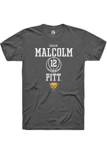 Aislin Malcolm Dark Grey Pitt Panthers NIL Sport Icon Short Sleeve T Shirt