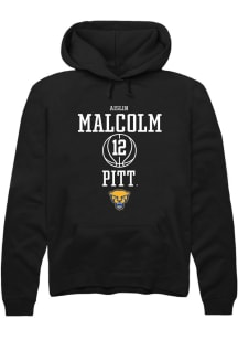 Aislin Malcolm Rally Mens Black Pitt Panthers NIL Sport Icon Hooded Sweatshirt