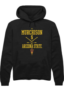 Ty Murchison  Rally Arizona State Sun Devils Mens Black NIL Sport Icon Long Sleeve Hoodie
