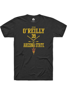 Ryan O’Reilly  Arizona State Sun Devils Black Rally NIL Sport Icon Short Sleeve T Shirt