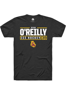 Ryan O’Reilly  Arizona State Sun Devils Black Rally NIL Stacked Box Short Sleeve T Shirt