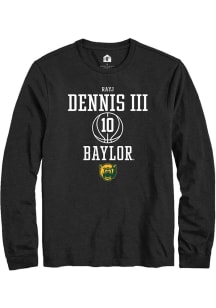 RayJ Dennis  Baylor Bears Black Rally NIL Sport Icon Long Sleeve T Shirt