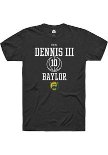 RayJ Dennis  Baylor Bears Black Rally NIL Sport Icon Short Sleeve T Shirt