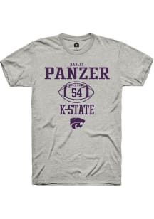 Hadley Panzer  K-State Wildcats Ash Rally NIL Sport Icon Short Sleeve T Shirt