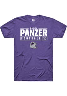 Hadley Panzer  K-State Wildcats Purple Rally NIL Stacked Box Short Sleeve T Shirt