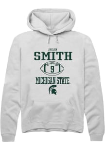 Jaelen Smith  Rally Michigan State Spartans Mens White NIL Sport Icon Long Sleeve Hoodie