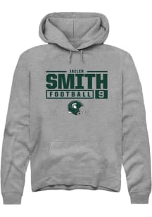 Jaelen Smith  Rally Michigan State Spartans Mens Grey NIL Stacked Box Long Sleeve Hoodie