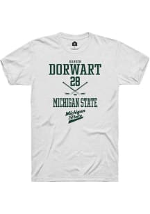 Karsen Dorwart White Michigan State Spartans NIL Sport Icon Short Sleeve T Shirt