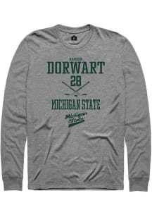 Karsen Dorwart Rally Mens Graphite Michigan State Spartans NIL Sport Icon Tee