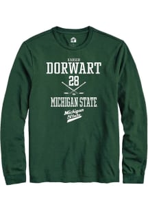 Karsen Dorwart Rally Mens Green Michigan State Spartans NIL Sport Icon Tee