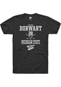 Karsen Dorwart Black Michigan State Spartans NIL Sport Icon Short Sleeve T Shirt