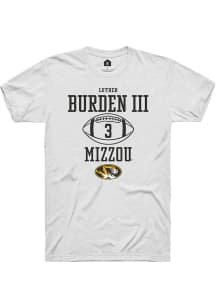 Luther Burden III  Missouri Tigers White Rally NIL Sport Icon Short Sleeve T Shirt