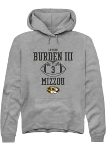 Luther Burden III  Rally Missouri Tigers Mens Graphite NIL Sport Icon Long Sleeve Hoodie