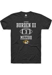 Luther Burden III  Missouri Tigers Black Rally NIL Sport Icon Short Sleeve T Shirt