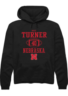 Brice Turner Rally Mens Black Nebraska Cornhuskers NIL Sport Icon Hooded Sweatshirt