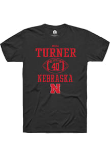 Brice Turner Black Nebraska Cornhuskers NIL Sport Icon Short Sleeve T Shirt