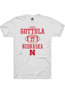 Gunnar Gottula White Nebraska Cornhuskers NIL Sport Icon Short Sleeve T Shirt