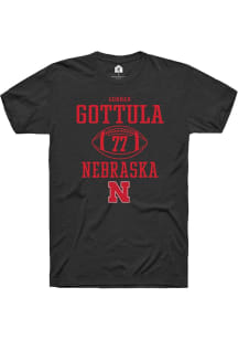 Gunnar Gottula Black Nebraska Cornhuskers NIL Sport Icon Short Sleeve T Shirt