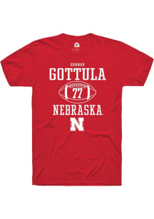 Gunnar Gottula Red Nebraska Cornhuskers NIL Sport Icon Short Sleeve T Shirt