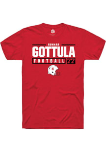 Gunnar Gottula Red Nebraska Cornhuskers NIL Stacked Box Short Sleeve T Shirt