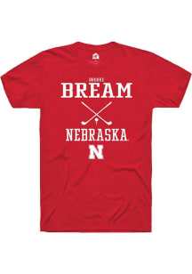 Brooke Bream Red Nebraska Cornhuskers NIL Sport Icon Short Sleeve T Shirt