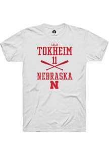 Talia Tokheim White Nebraska Cornhuskers NIL Sport Icon Short Sleeve T Shirt