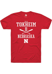 Talia Tokheim Red Nebraska Cornhuskers NIL Sport Icon Short Sleeve T Shirt