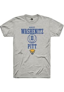 Marley Washenitz Ash Pitt Panthers NIL Sport Icon Short Sleeve T Shirt