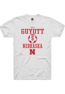 Ella Guyott White Nebraska Cornhuskers NIL Sport Icon Short Sleeve T Shirt