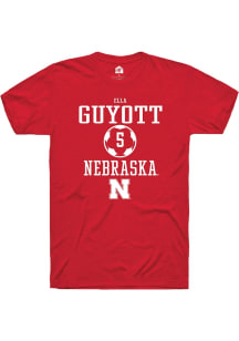 Ella Guyott Red Nebraska Cornhuskers NIL Sport Icon Short Sleeve T Shirt