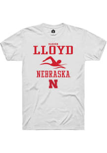 Madison Lloyd White Nebraska Cornhuskers NIL Sport Icon Short Sleeve T Shirt