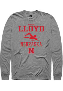 Madison Lloyd Rally Mens Graphite Nebraska Cornhuskers NIL Sport Icon Tee