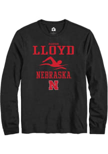 Madison Lloyd Rally Mens Black Nebraska Cornhuskers NIL Sport Icon Tee