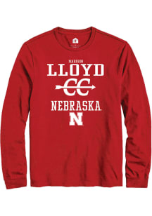 Madison Lloyd Rally Mens Red Nebraska Cornhuskers NIL Sport Icon Tee