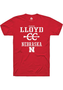 Madison Lloyd Red Nebraska Cornhuskers NIL Sport Icon Short Sleeve T Shirt