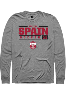 Taliyah Spain  Arkansas Razorbacks Graphite Rally NIL Stacked Box Long Sleeve T Shirt