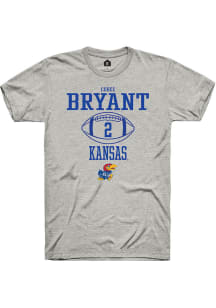 Cobee Bryant  Kansas Jayhawks Ash Rally NIL Sport Icon Short Sleeve T Shirt