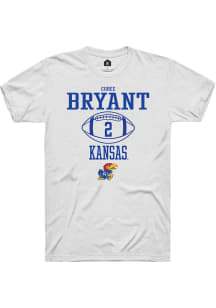 Cobee Bryant  Kansas Jayhawks White Rally NIL Sport Icon Short Sleeve T Shirt