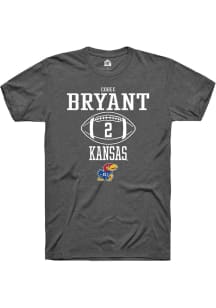 Cobee Bryant  Kansas Jayhawks Dark Grey Rally NIL Sport Icon Short Sleeve T Shirt