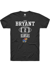 Cobee Bryant  Kansas Jayhawks Black Rally NIL Sport Icon Short Sleeve T Shirt