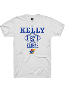 Hank Kelly  Kansas Jayhawks White Rally NIL Sport Icon Short Sleeve T Shirt