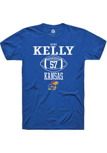 Hank Kelly  Kansas Jayhawks Blue Rally NIL Sport Icon Short Sleeve T Shirt