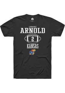 Lawrence Arnold  Kansas Jayhawks Black Rally NIL Sport Icon Short Sleeve T Shirt