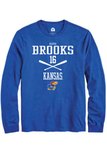 Katie Brooks  Kansas Jayhawks Blue Rally NIL Sport Icon Long Sleeve T Shirt